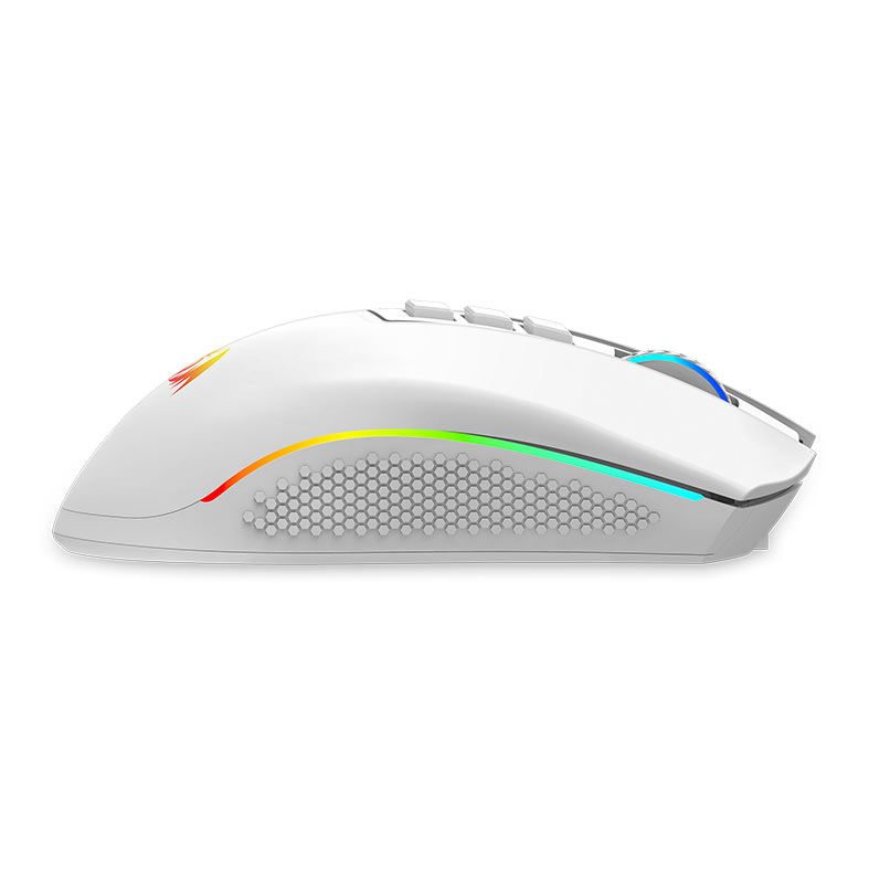 Mouse Redragon Cobra Pro, RGB, 16000DPI, 8 Botoes, Wireless, Branco, M711W-PRO
