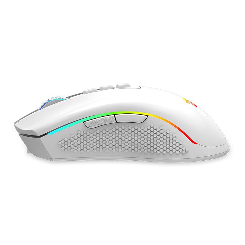 Mouse Redragon Cobra Pro, RGB, 16000DPI, 8 Botoes, Wireless, Branco, M711W-PRO