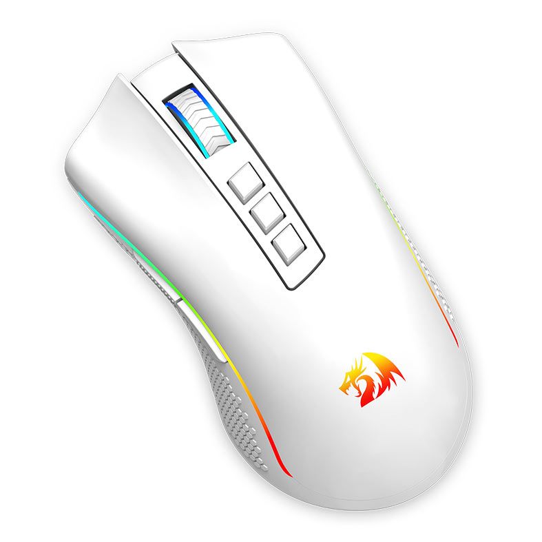 Mouse Redragon Cobra Pro, RGB, 16000DPI, 8 Botoes, Wireless, Branco, M711W-PRO