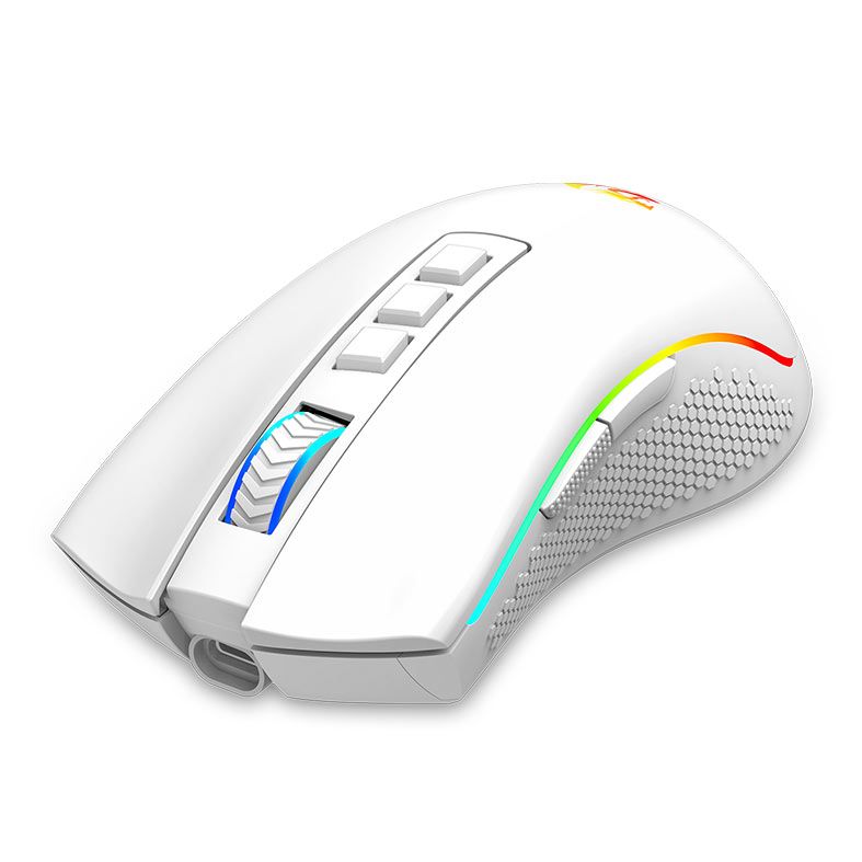 Mouse Redragon Cobra Pro, RGB, 16000DPI, 8 Botoes, Wireless, Branco, M711W-PRO