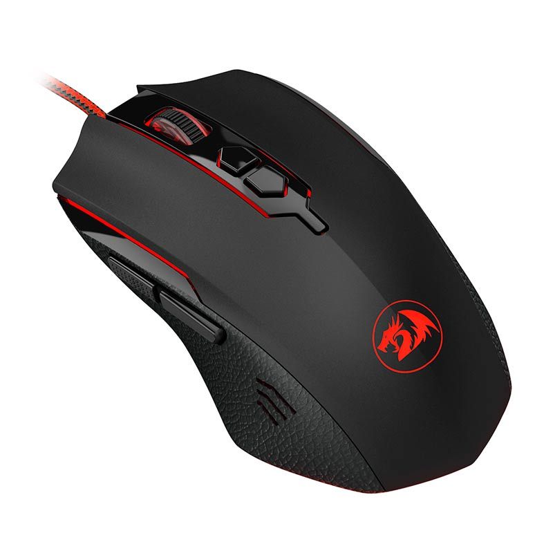 Mouse Gamer Redragon Inquisitor 2 Led Vermelho 7200DPI Preto, M716A