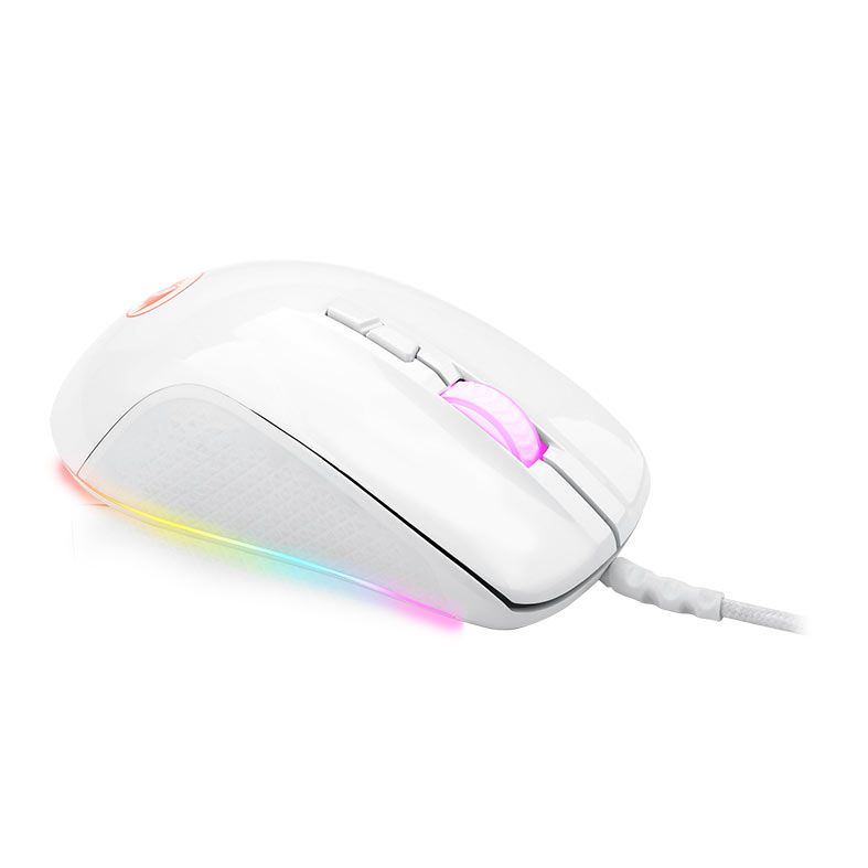Mouse Gamer Redragon Stormrage, RGB, 10000DPI, 7 Botoes, Branco, M718W-RGB