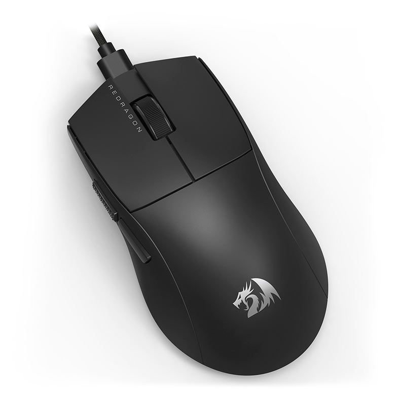 Mouse Gamer Redragon k1ng 1K, 12400DPI, 5 Botoes, Preto,M724