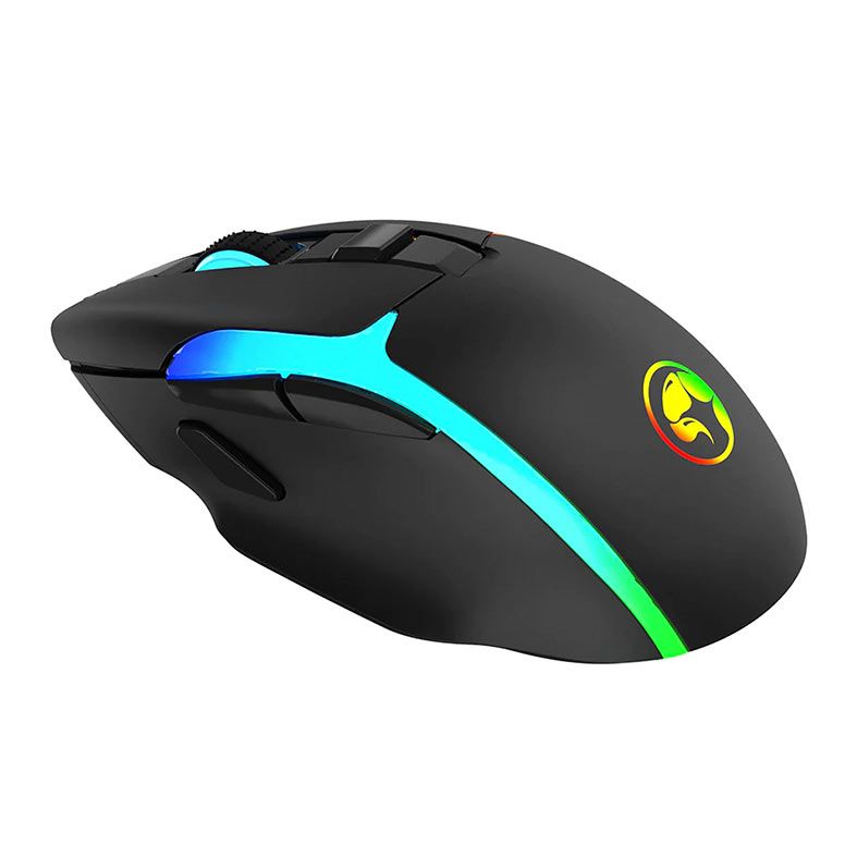 Mouse Gamer Marvo M729W PRO, RGB, Wireless, 7 Botoes, Preto, M729W-PRO