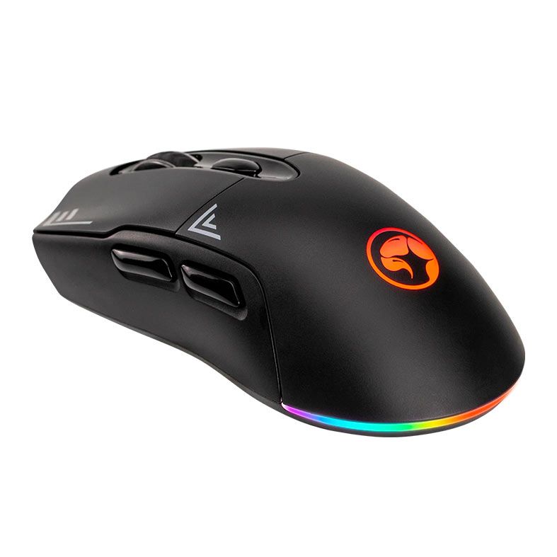 Mouse Gamer Marvo M803W, RGB, Wireless, 4800DPI, 7 Botoes, Preto, M803W-BK