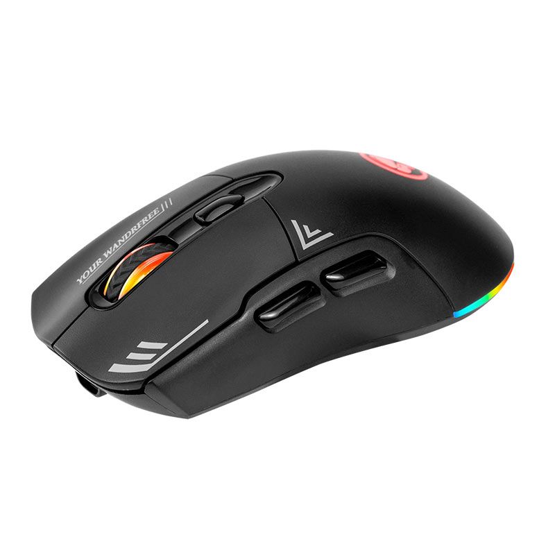Mouse Gamer Marvo M803W, RGB, Wireless, 4800DPI, 7 Botoes, Preto, M803W-BK