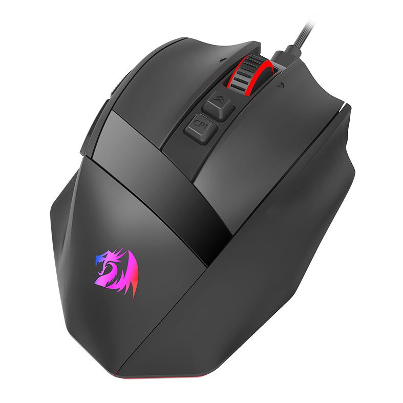 Mouse Gamer Redragon Rind, RGB, 16000DPI, 10 Botoes, Preto, M813-RGB