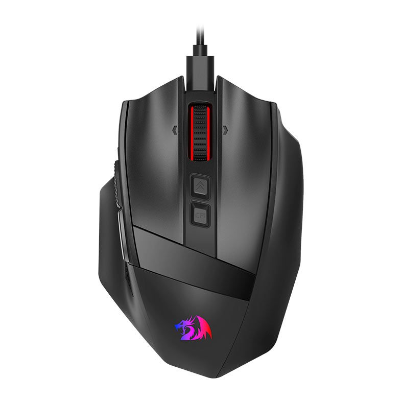 Mouse Gamer Redragon Rind, RGB, 16000DPI, 10 Botoes, Preto, M813-RGB
