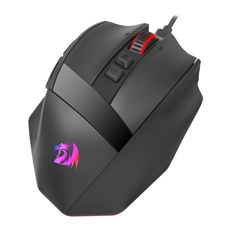 Mouse Gamer Redragon Rind M813 Pro, RGB, 26000DPI, 7 Botoes, Wireless, Preto, M813RGB-PRO
