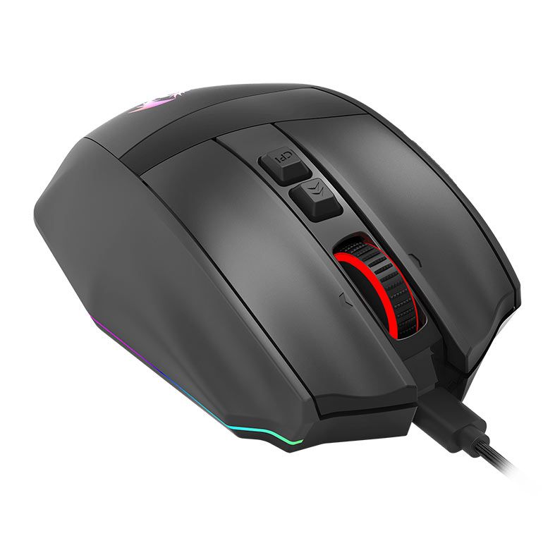 Mouse Gamer Redragon Rind M813 Pro, RGB, 26000DPI, 7 Botoes, Wireless, Preto, M813RGB-PRO
