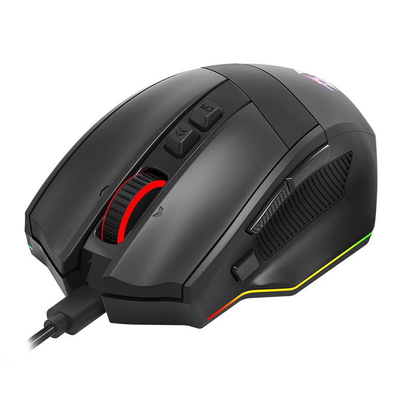 Mouse Gamer Redragon Rind M813 Pro, RGB, 26000DPI, 7 Botoes, Wireless, Preto, M813RGB-PRO