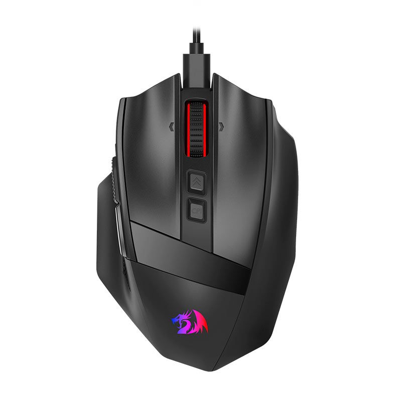 Mouse Gamer Redragon Rind M813 Pro, RGB, 26000DPI, 7 Botoes, Wireless, Preto, M813RGB-PRO