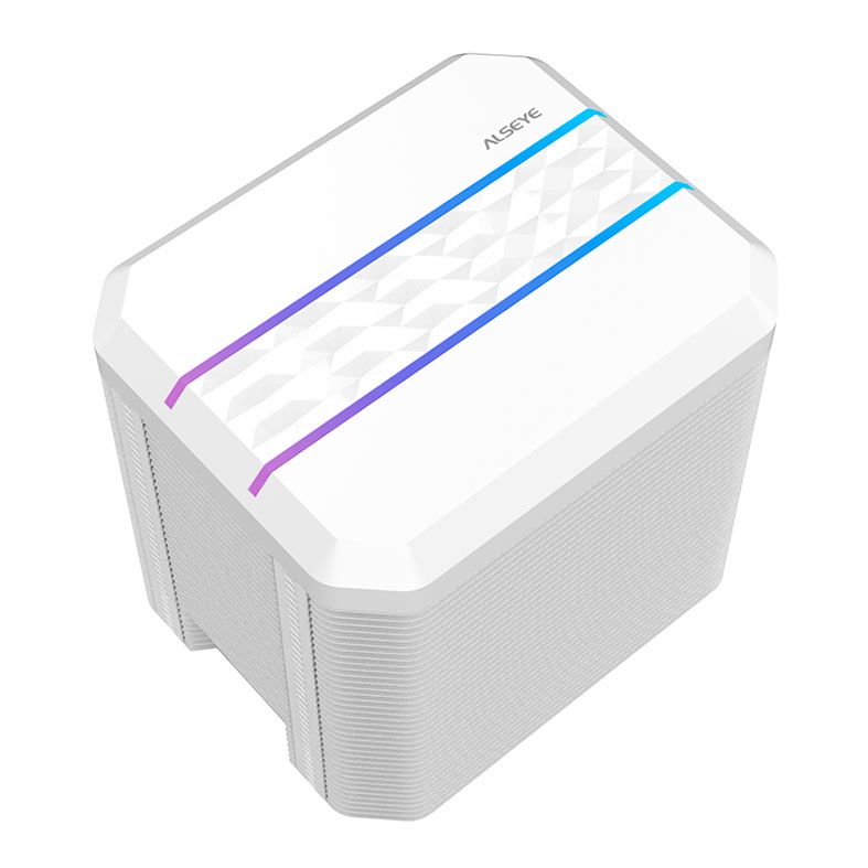Cooler Para Processador Alseye Max M90-W, ARGB, 92mm, Branco, M90-W-ALSEYE