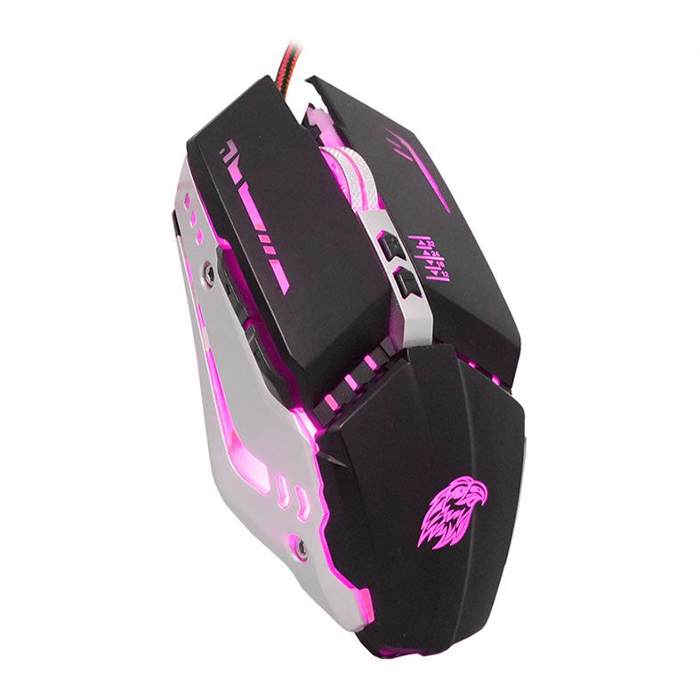 Mouse Gamer K-MEX M900, Rainbow, 3200DPI, 7 Botoes, Preto e Prata, M9000US0001CB0X