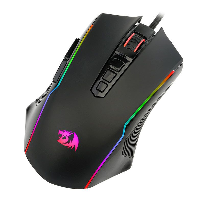 Mouse Gamer Redragon Ranger Basic, RGB, 8000DPI, 9 Botoes, USB, Preto, M910-K