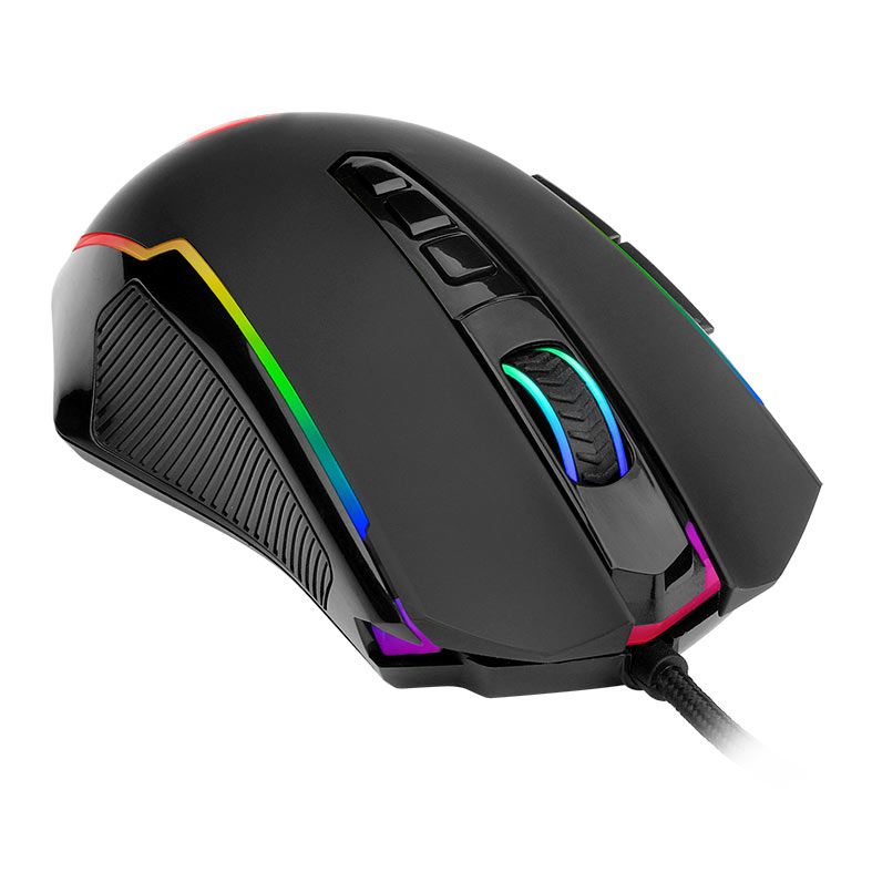 Mouse Gamer Redragon Ranger Basic, RGB, 8000DPI, 9 Botoes, USB, Preto, M910-K