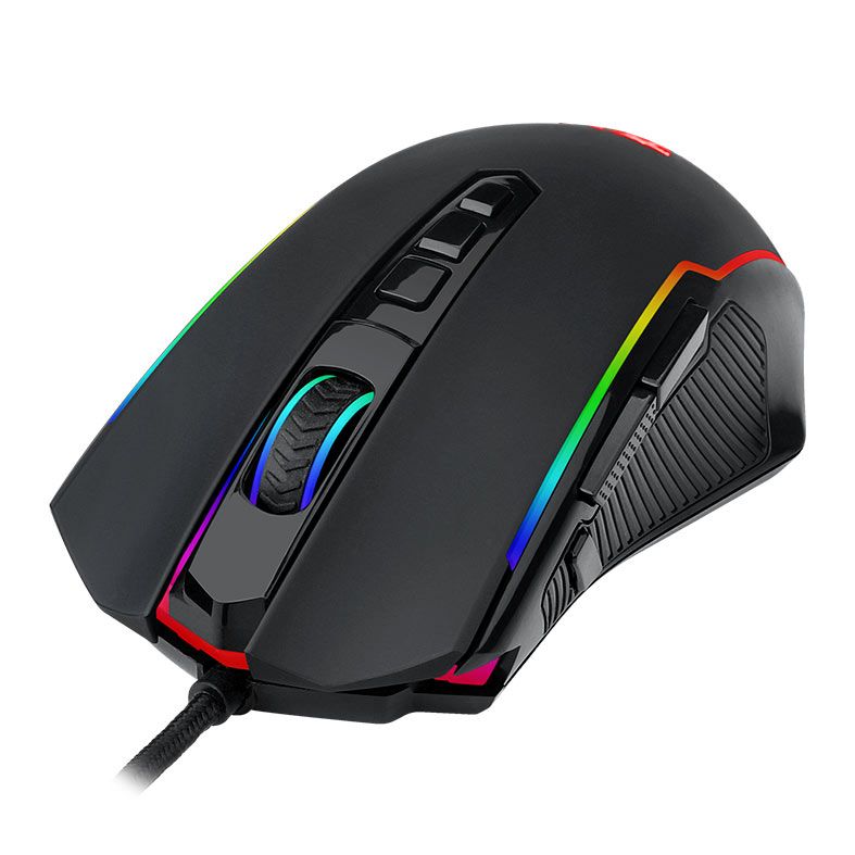 Mouse Gamer Redragon Ranger Basic, RGB, 8000DPI, 9 Botoes, USB, Preto, M910-K
