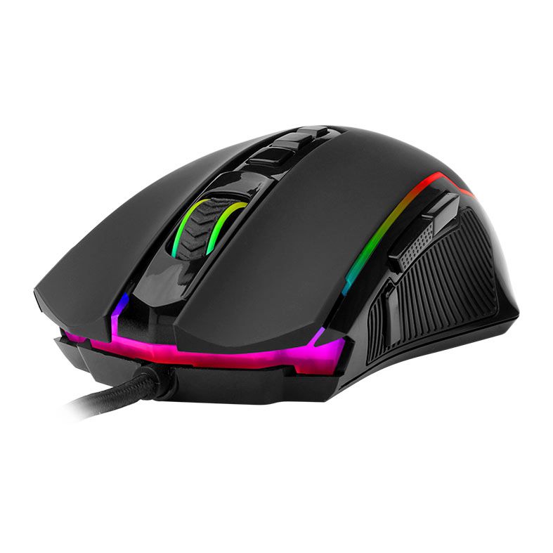 Mouse Gamer Redragon Ranger Basic, RGB, 8000DPI, 9 Botoes, USB, Preto, M910-K