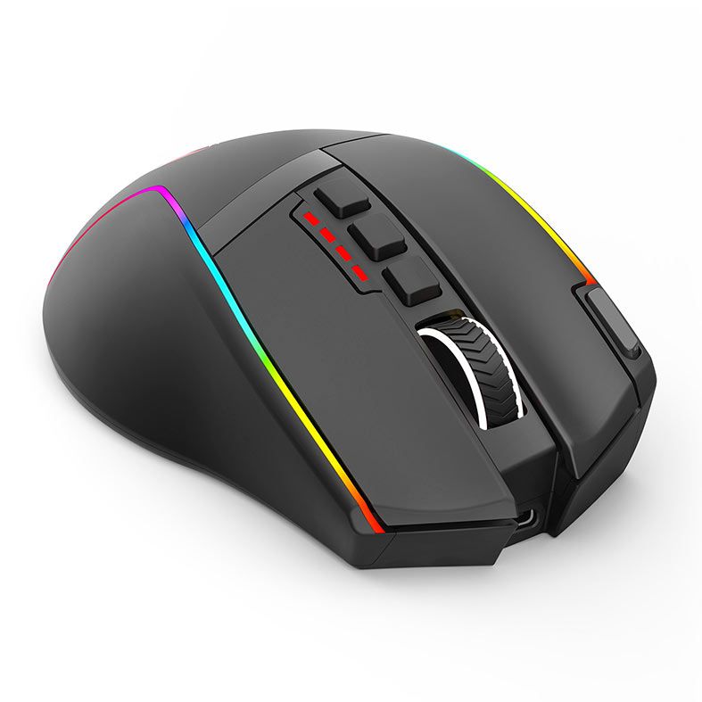 Mouse Gamer Redragon Swain, RGB, 16000DPI, 9 Botoes, Wireless, Preto, M915RGB-WL