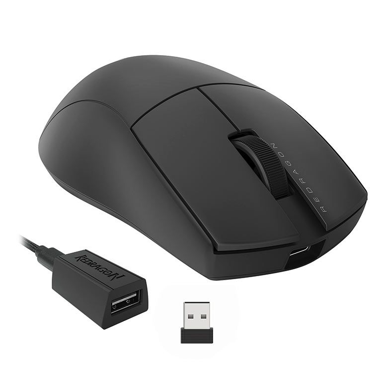 Mouse Gamer Redragon King Pro, 26000DPI, 5 Botoes, Wireless, Preto, M916-PRO-1K