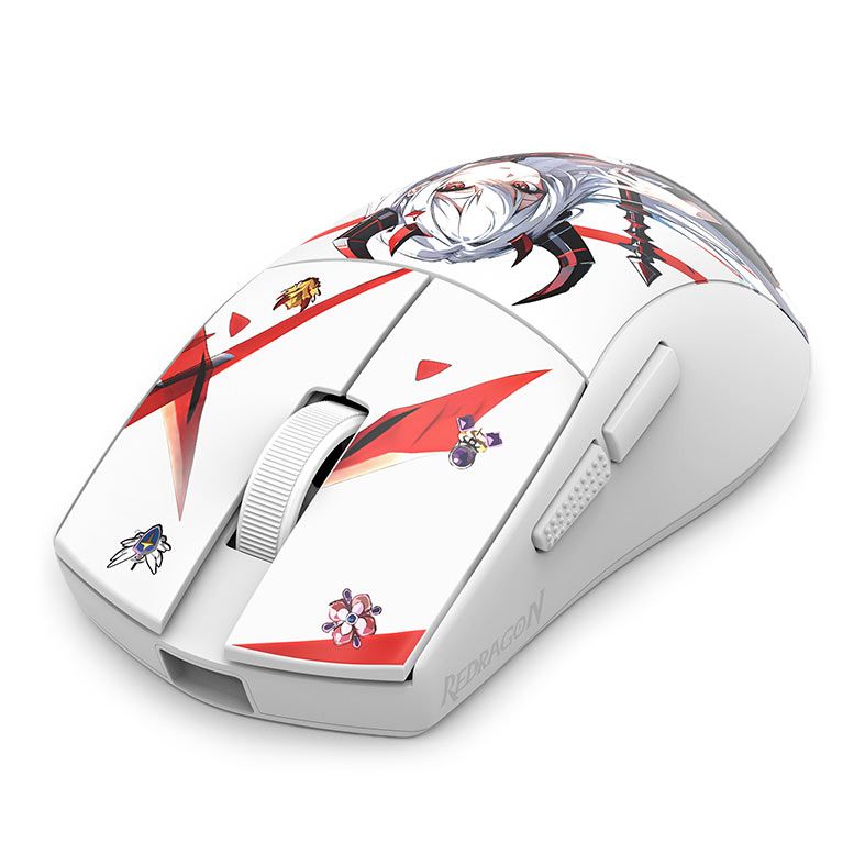 Mouse Gamer Redragon K1ng Pro, 26000DPI, 5 Botoes, Wireless, Branco, M916AK-PRO