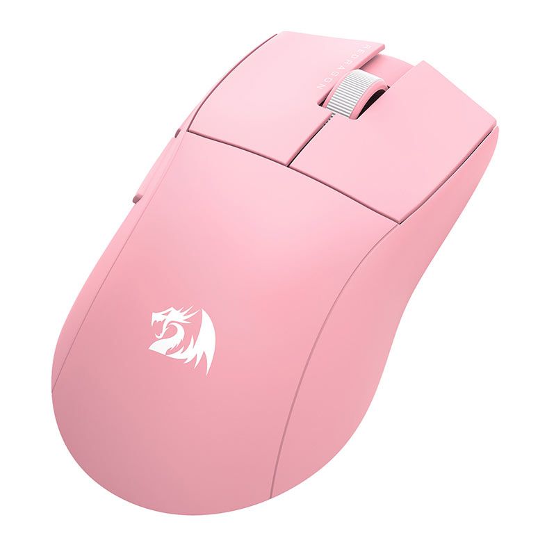 Mouse Gamer Redragon King Pro, 26000DPI, 5 Botoes, Wireless, Rosa, M916P-PRO-1K