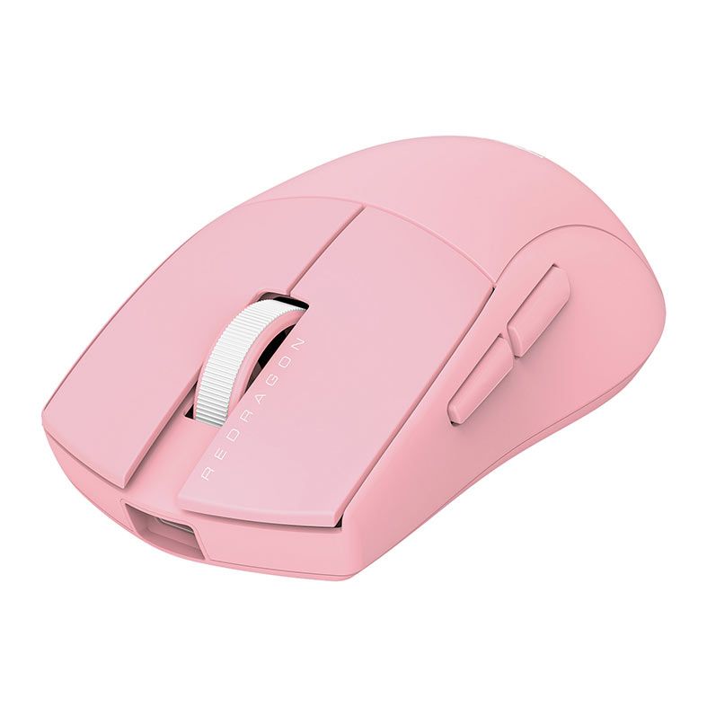 Mouse Gamer Redragon King Pro, 26000DPI, 5 Botoes, Wireless, Rosa, M916P-PRO-1K