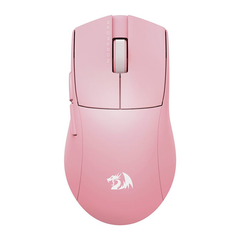 Mouse Gamer Redragon King Pro, 26000DPI, 5 Botoes, Wireless, Rosa, M916P-PRO-1K
