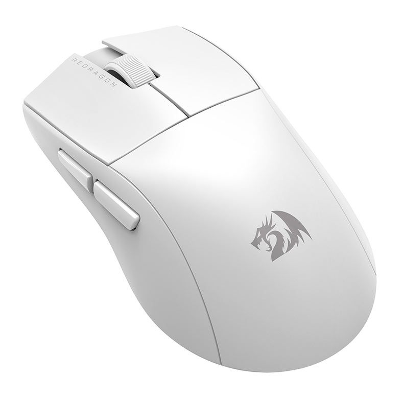 Mouse Gamer Redragon King Pro, 26000DPI, 5 Botoes, Wireless, Branco, M916W-PRO-1K