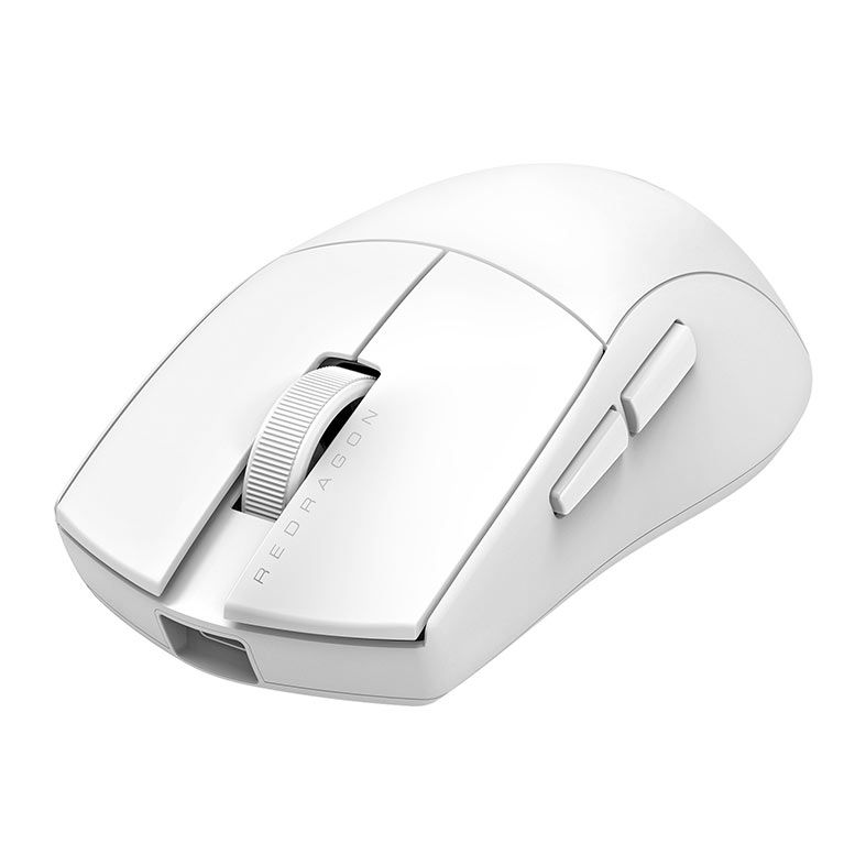 Mouse Gamer Redragon King Pro, 26000DPI, 5 Botoes, Wireless, Branco, M916W-PRO-1K