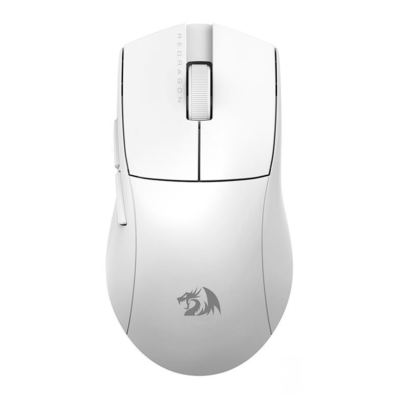 Mouse Gamer Redragon King Pro, 26000DPI, 5 Botoes, Wireless, Branco, M916W-PRO-1K