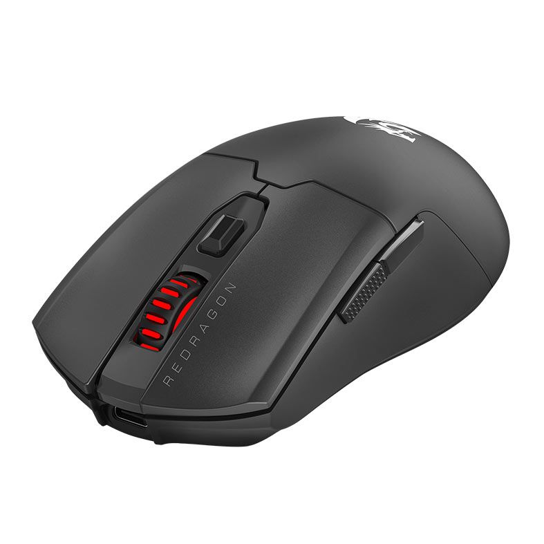 Mouse Gamer Redragon Fyzu Pro, Wireless, Bluetooth, 26000DPI, 6 Botoes, Preto, M995-PRO