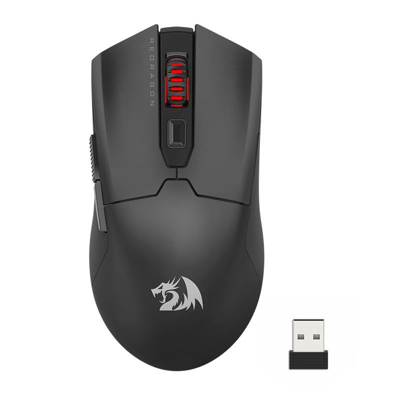 Mouse Gamer Redragon Fyzu Pro, Wireless, Bluetooth, 26000DPI, 6 Botoes, Preto, M995-PRO