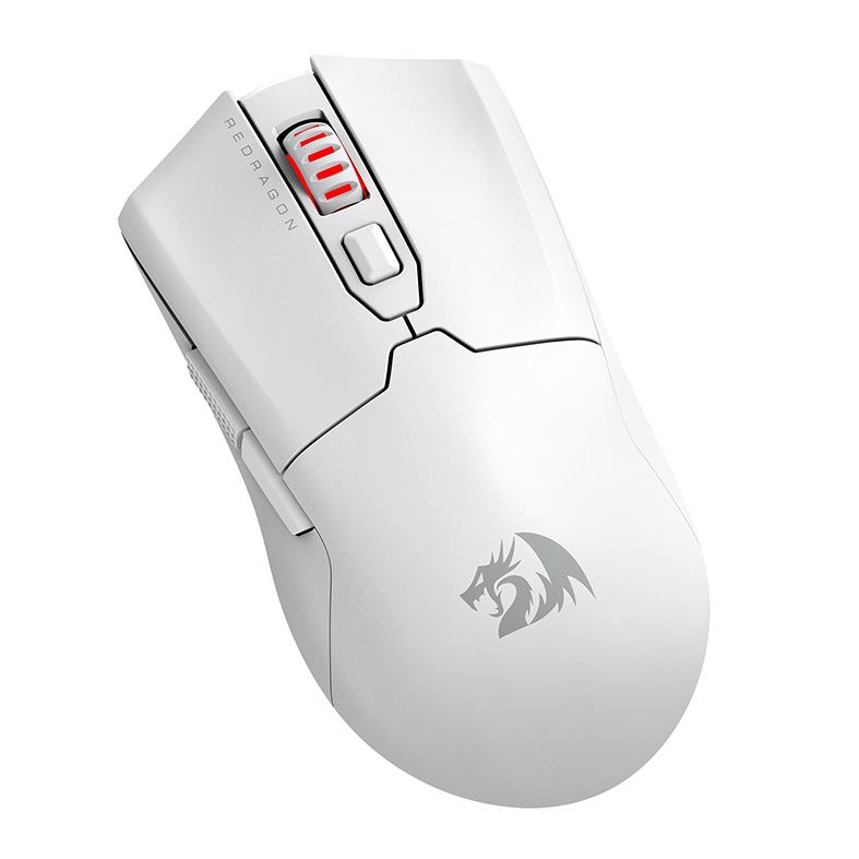 Mouse Gamer Redragon Fyzu Pro, Wireless, 26000DPI, 6 Botoes, Branco, M995W-PRO