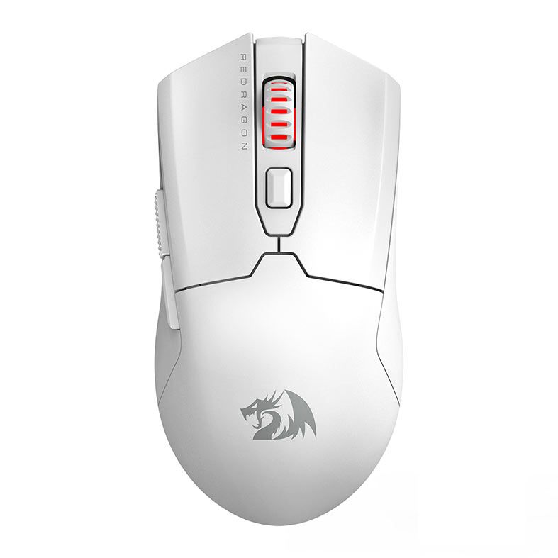 Mouse Gamer Redragon Fyzu Pro, Wireless, 26000DPI, 6 Botoes, Branco, M995W-PRO