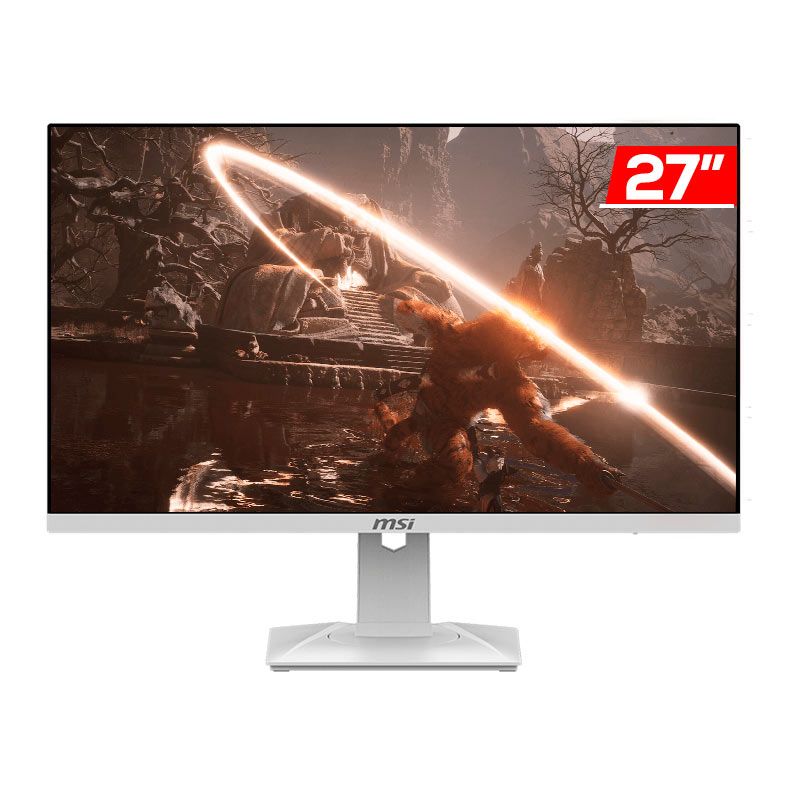 Monitor Gamer MSI MAG274QRFW, 27 Pol, IPS, WQHD, 1ms, 180Hz, FreeSync, HDMI/DP, Branco, MAG-274QRFW