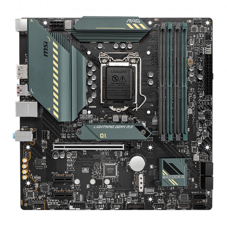 Placa Mae MSI MAG B560M Bazooka, DDR4, Socket LGA1200, M-ATX, Chipset Intel B560, MAG B560M BAZOOKA