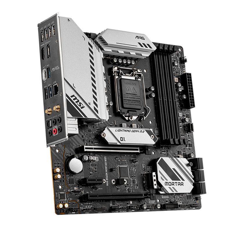 Placa Mae MSI MAG B560M MORTAR WIFI, DDR4, Socket LGA 1200, M-ATX, Chipset Intel B560, MAG-B560M-MORTAR-WIFI