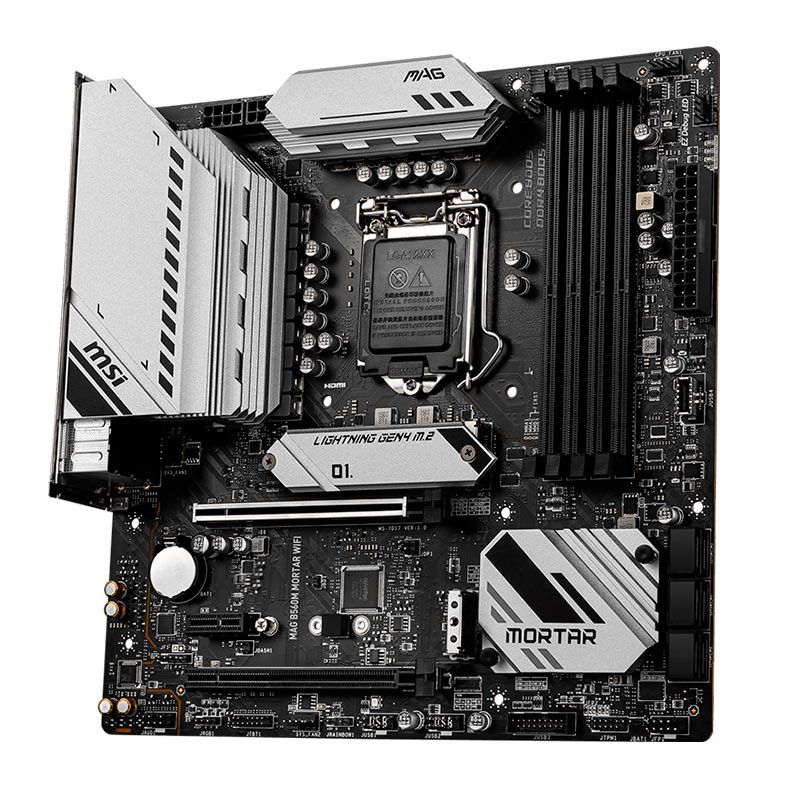 Placa Mae MSI MAG B560M MORTAR WIFI, DDR4, Socket LGA 1200, M-ATX, Chipset Intel B560, MAG-B560M-MORTAR-WIFI
