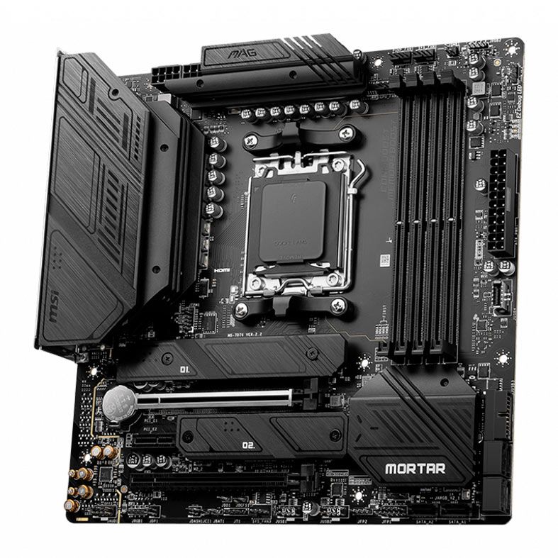 Placa Mae MSI Mag B650M Mortar Wifi, DDR5, Socket AM5, Chipset AMD B650, MAG-B650M-MORTAR-WIFI