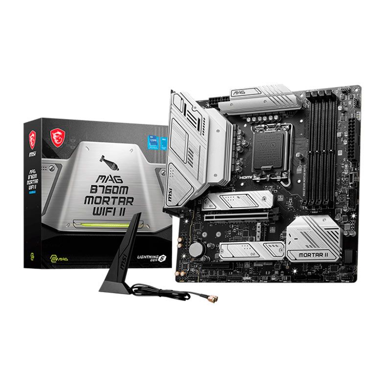 Placa Mae MSI MAG B760M Mortar Wifi II, DDR5, LGA 1700, M-ATX, Chipset Intel B760, MAG-B760M-MORTAR-WIFI-II