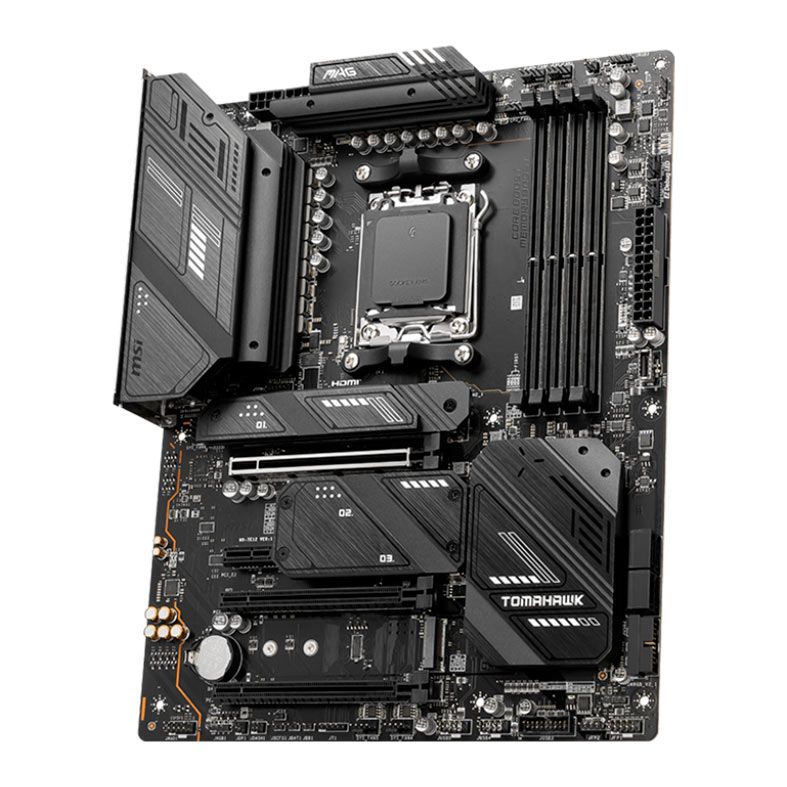 CPU AMD Ryzen 9 7950X3D + MSI X670E TOMAHAWK MSI Placa-mãe para jogos MAG X670E Tomahawk WiFi (processadores