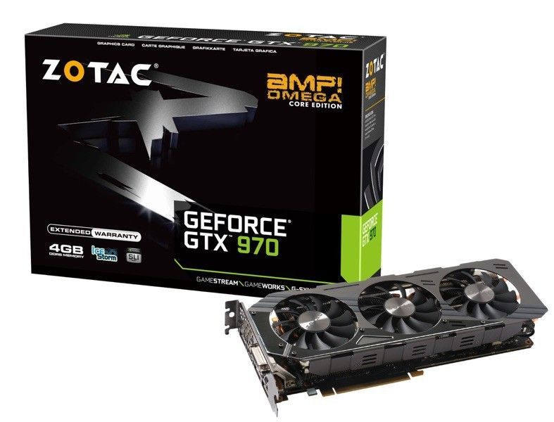Placa de Video Zotac GeForce GTX 970 4GB GDDR5 Omega 256-bit, ZT-90106-10P