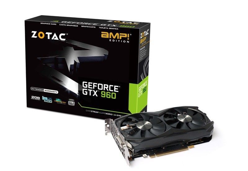 Placa de Video Zotac GeForce GTX 960 2GB GDDR5 AMP! 128-bit, ZT-90303-10M