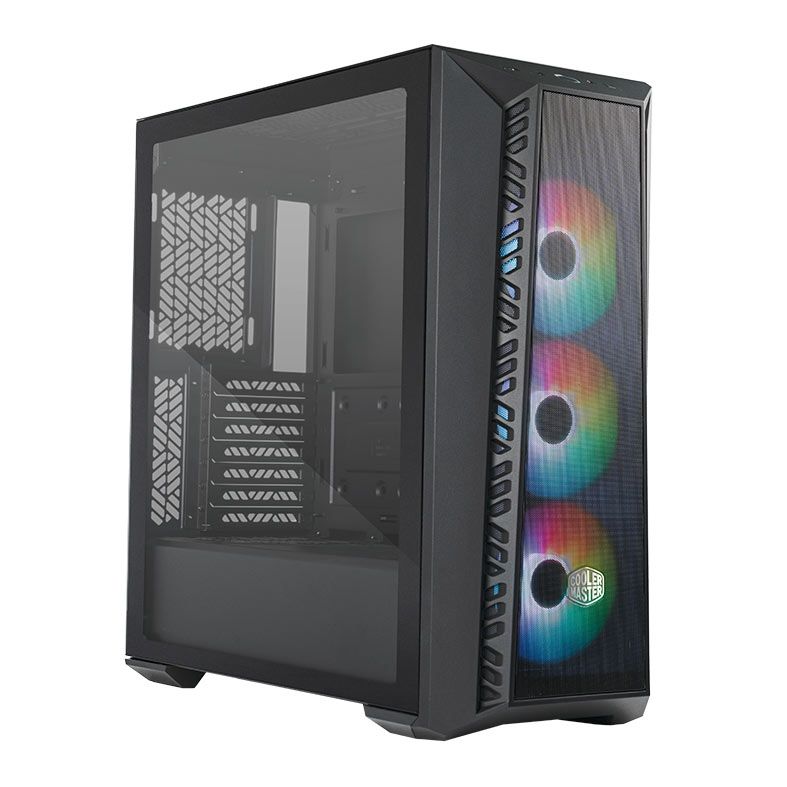 Gabinete Cooler Master Masterbox 520 Mesh, ARGB, Lateral de Vidro, 3 Fans, Preto, MB520-KGNN-S00