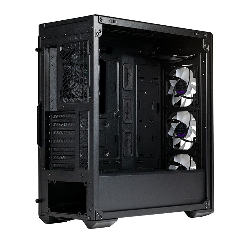 Gabinete Gamer Cooler Master Masterbox 520, ARGB, Lateral de Vidro, 4 Fans, Preto, MB520-KGNN-S01
