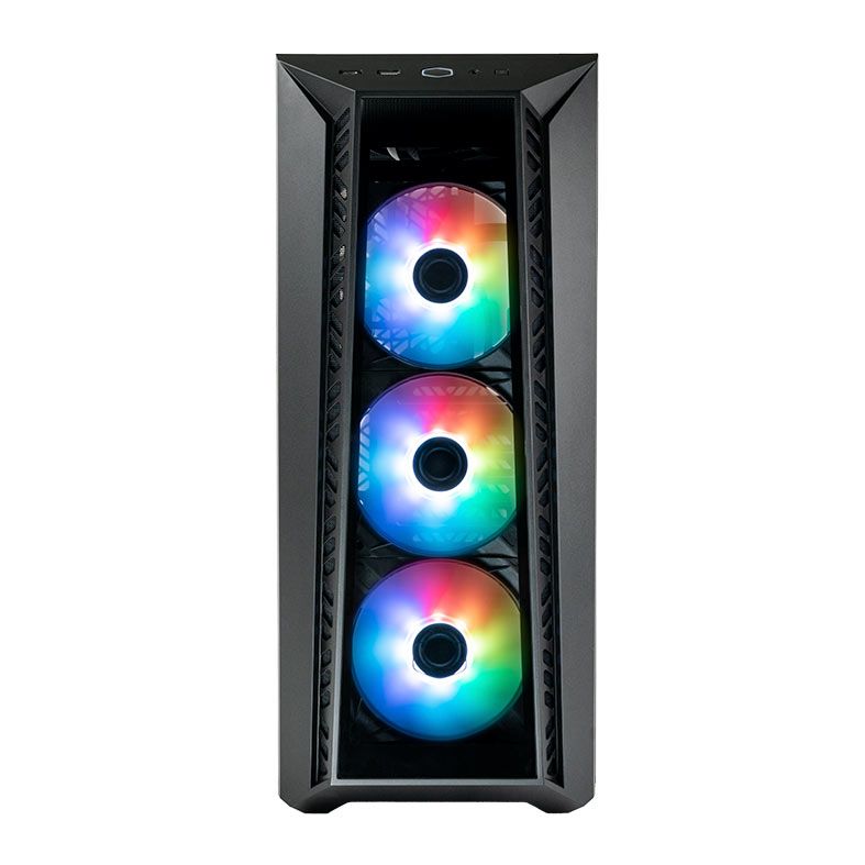 Gabinete Gamer Cooler Master Masterbox 520, ARGB, Lateral de Vidro, 4 Fans, Preto, MB520-KGNN-S01