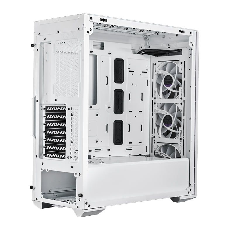 Gabinete Cooler Master Masterbox 520 Mesh, ARGB, Lateral de Vidro, 3 Fans, Branco, MB520-WGNN-S00