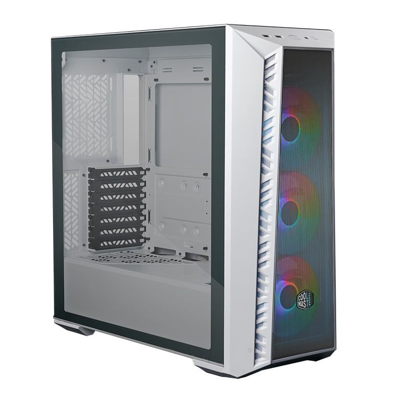 Gabinete Cooler Master Masterbox 520 Mesh, ARGB, Lateral de Vidro, 3 Fans, Branco, MB520-WGNN-S00