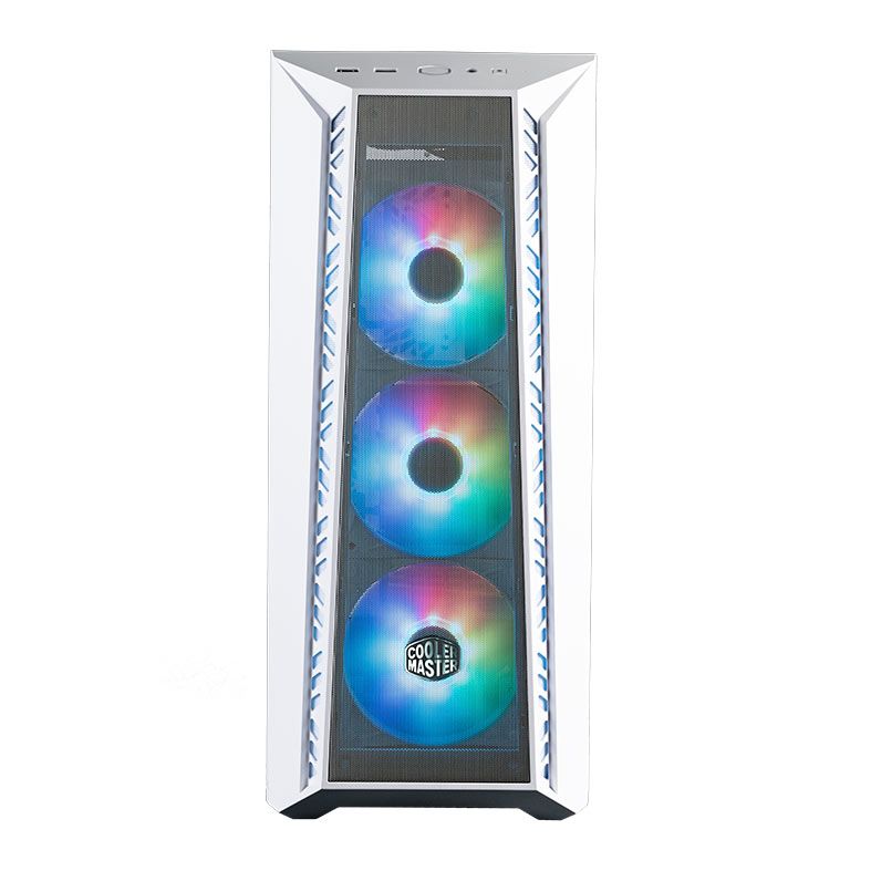 Gabinete Cooler Master Masterbox 520 Mesh, ARGB, Lateral de Vidro, 3 Fans, Branco, MB520-WGNN-S00